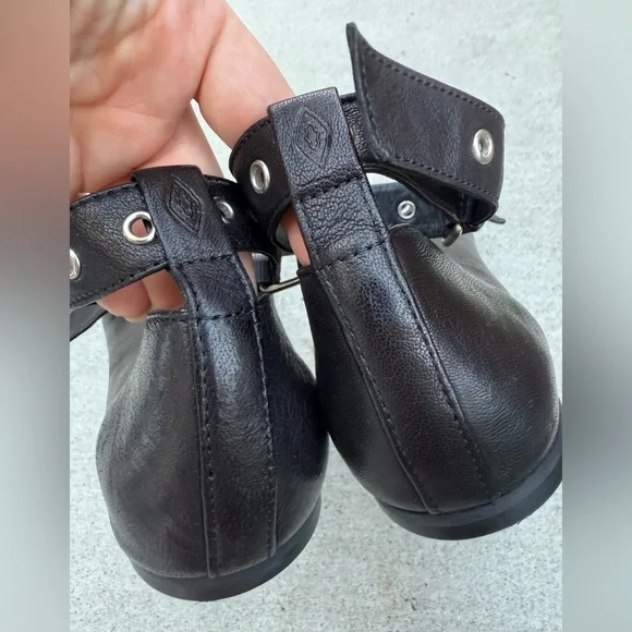 Ba&sh Canya Strappy Ballet Pumps in Black Silver Hardware Women’s Size EU 38 - Picture 3 of 7